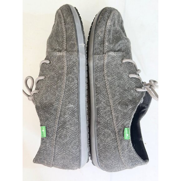 Sanuk Casual Loafers Shoes Mens Size 11 Gray Lace‎ Up Comfort Lightweight - Picture 5 of 10